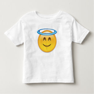 Smiling Face With Halo Emoji Toddler T-Shirt