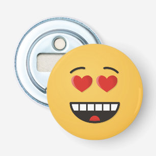 Smiling Face with Heart-Shaped Eyes Bottle Opener