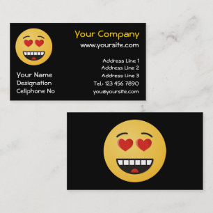 Smiling Face with Heart-Shaped Eyes Business Card