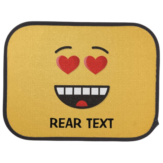 Smiling Face with Heart-Shaped Eyes Car Mat