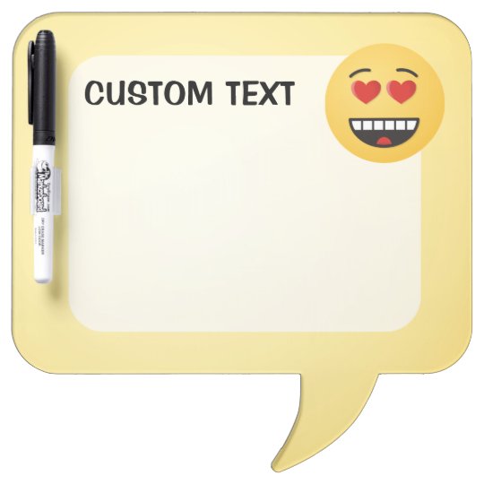 Smiling Face with Heart-Shaped Eyes Dry Erase Board