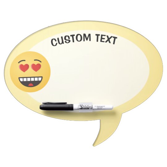 Smiling Face with Heart-Shaped Eyes Dry Erase Board