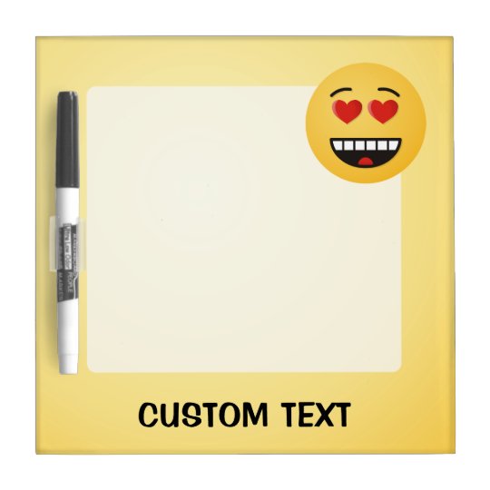 Smiling Face with Heart-Shaped Eyes Dry Erase Board