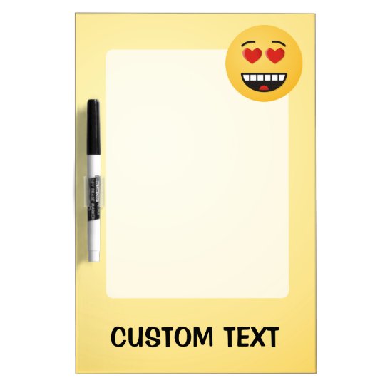 Smiling Face with Heart-Shaped Eyes Dry Erase Board