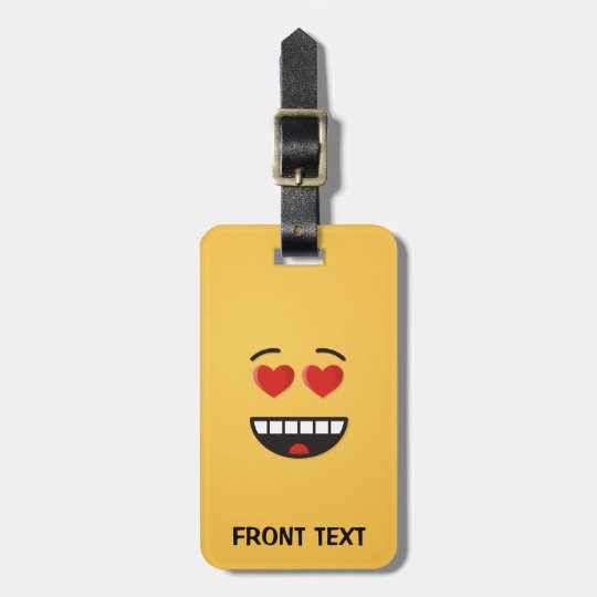 Smiling Face with Heart-Shaped Eyes Luggage Tag