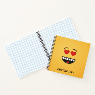 Smiling Face with Heart-Shaped Eyes Notebook