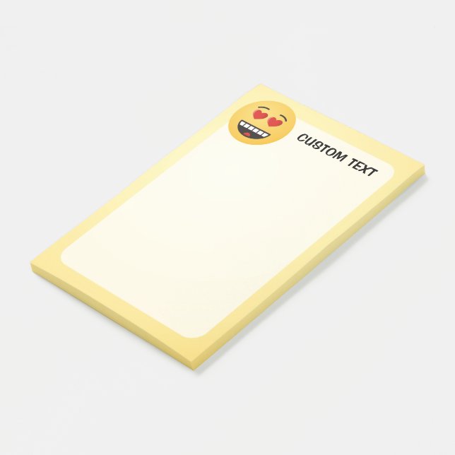 Smiling Face with Heart-Shaped Eyes Post-it Notes (Angled)