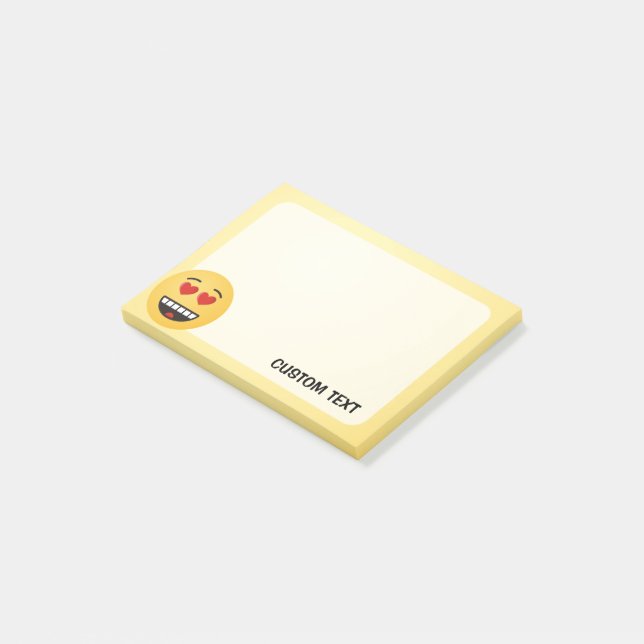 Smiling Face with Heart-Shaped Eyes Post-it Notes (Angled)