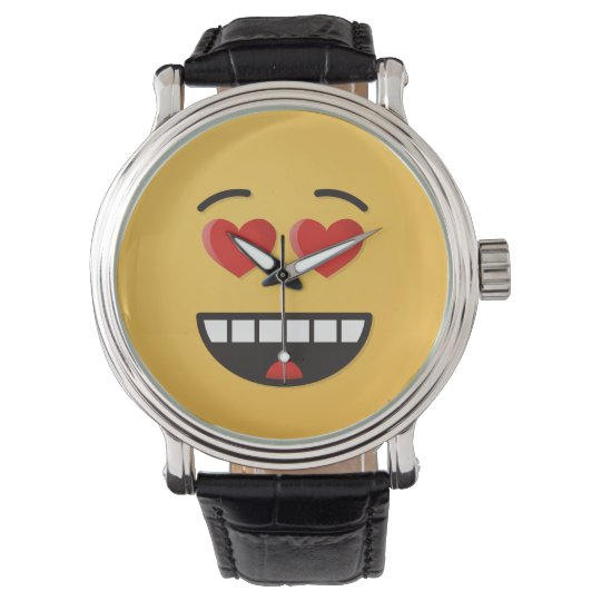 Smiling Face with Heart-Shaped Eyes Watch