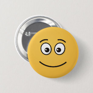 Smiling Face with Open Eyes 6 Cm Round Badge