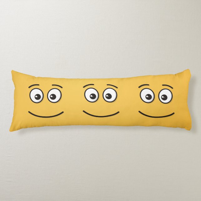 Smiling Face with Open Eyes Body Cushion (Front)