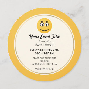 Smiling Face with Open Eyes Invitation