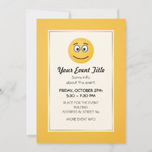 Smiling Face with Open Eyes Invitation