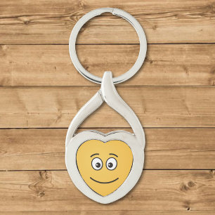 Smiling Face with Open Eyes Key Ring