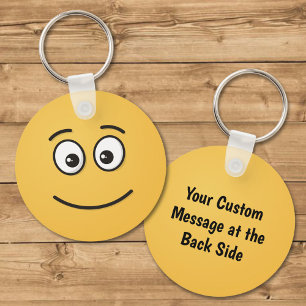 Smiling Face with Open Eyes Key Ring