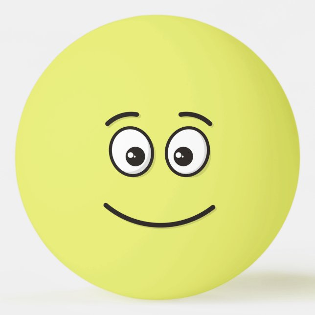 Smiling Face with Open Eyes Ping Pong Ball (Front)