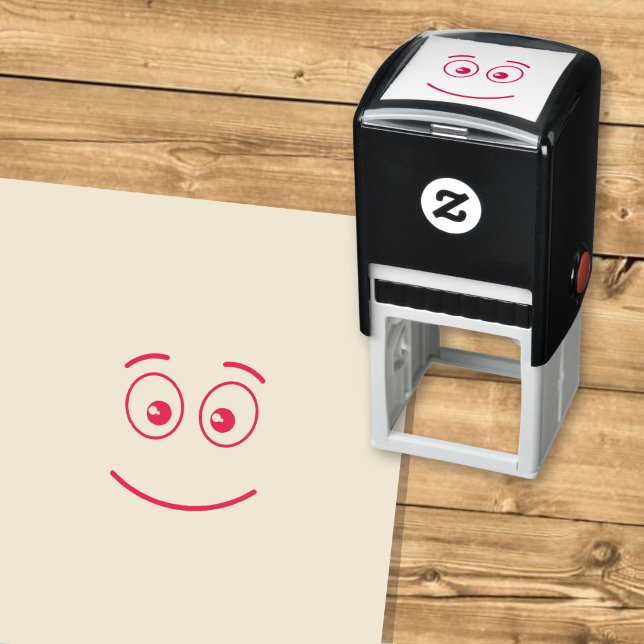 Smiling Face with Open Eyes Self-inking Stamp (Creator Uploaded)