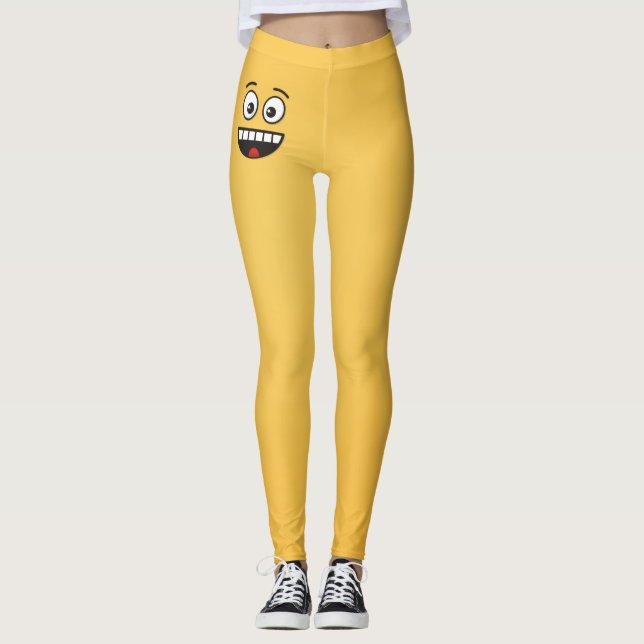 Smiling Face with Open Mouth Leggings (Front)