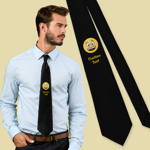 Smiling Face with Open Mouth Neck Tie