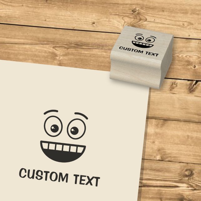 Smiling Face with Open Mouth Rubber Stamp (Creator Uploaded)