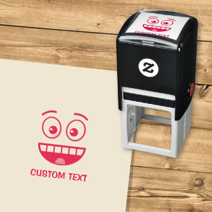 Smiling Face with Open Mouth Self-inking Stamp