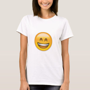 Smiling Face With Open Mouth & Smiling Eyes Emoji T-Shirt