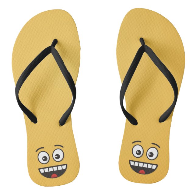 Smiling Face with Open Mouth Thongs (Footbed)