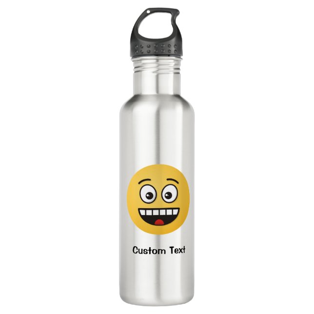 Smiling Face with Open Mouth Water Bottle (Front)