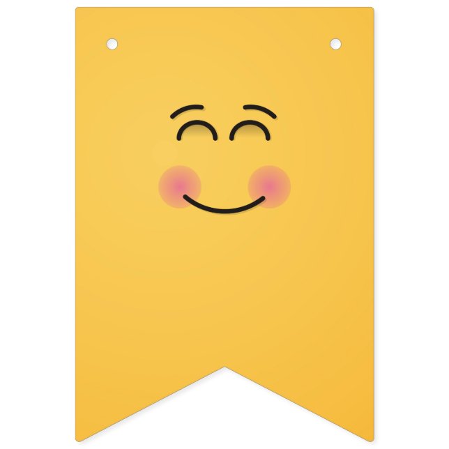 Smiling Face with Smiling Eyes Bunting (First Flag)
