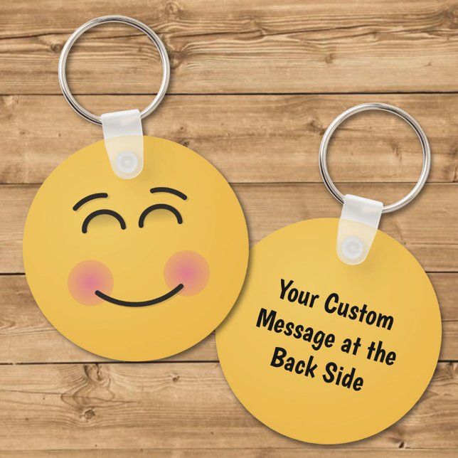 Smiling Face with Smiling Eyes Key Ring (Creator Uploaded)