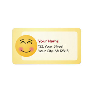 Smiling Face with Smiling Eyes Label