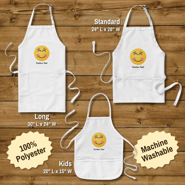 Smiling Face with Smiling Eyes Long Apron (Creator Uploaded)