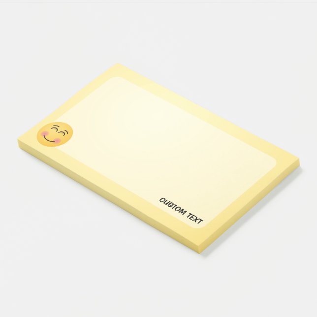 Smiling Face with Smiling Eyes Post-it Notes (Angled)