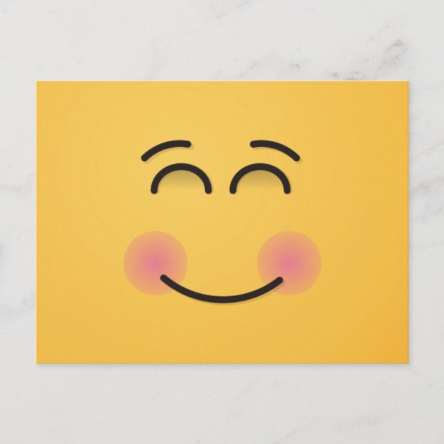Smiling Face with Smiling Eyes Postcard (Front)