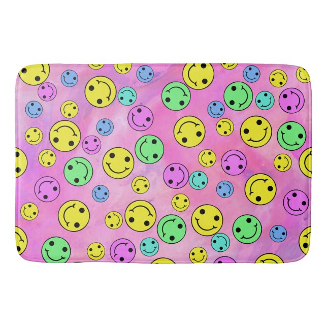 Smiling Faces Chem 5  Bath Mat (Front)
