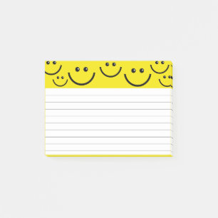 Smiling Faces in Sunshine Yellow Post-it Notes