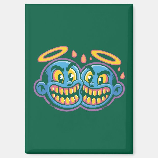 Smiling faces. magnet (Front)