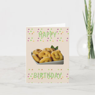 Smiling Food Birthday Card