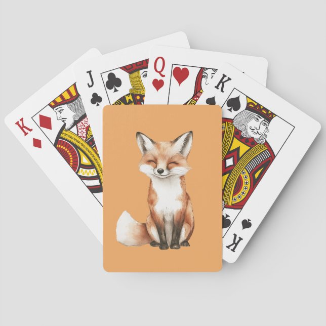 Smiling Fox Playing Cards (Back)