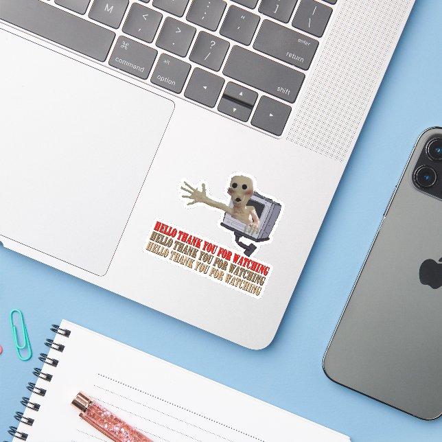 Smiling Friends Thank You For Watching Adult Swim (Laptop w/ iPhone)