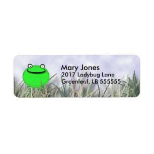 Smiling Frog Return Address Label