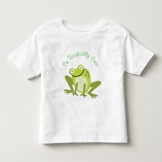 Smiling Frog Toad ally Cute T-Shirt (Front)