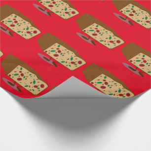 Smiling Fruitcake Wrapping Paper