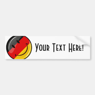 Smiling German Flag Bumper Sticker