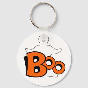 Smiling Ghost Boo Key Ring