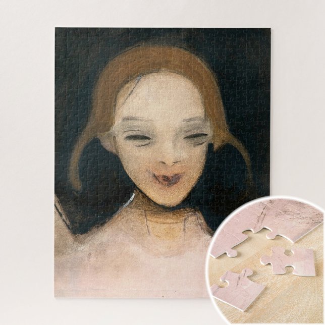 Smiling Girl, Helene Schjerfbeck Fine Art Jigsaw Puzzle (Creator Uploaded)