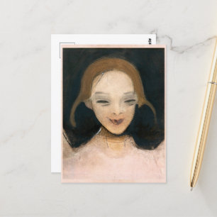 Smiling Girl, Helene Schjerfbeck Postcard