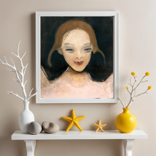 Smiling Girl, Helene Schjerfbeck  Poster