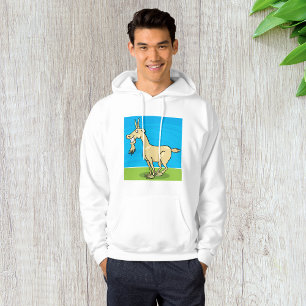 Smiling Goat Cartoon Farm Animal Hoodie