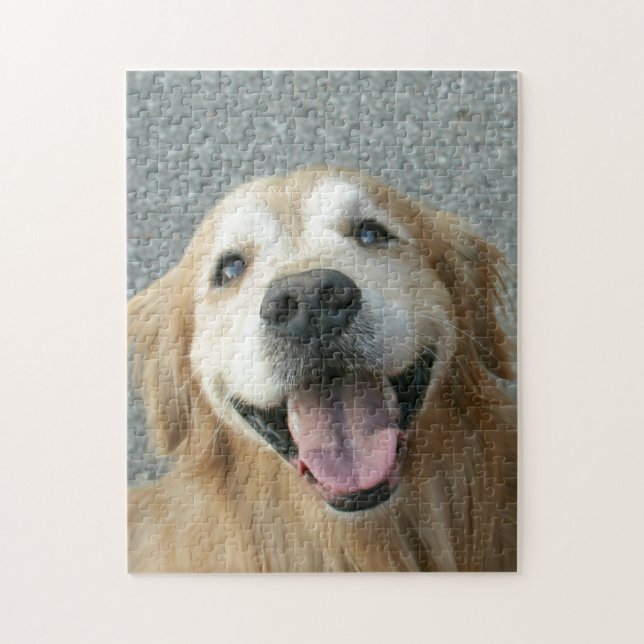Smiling Golden Retriever Jigsaw Puzzle (Vertical)